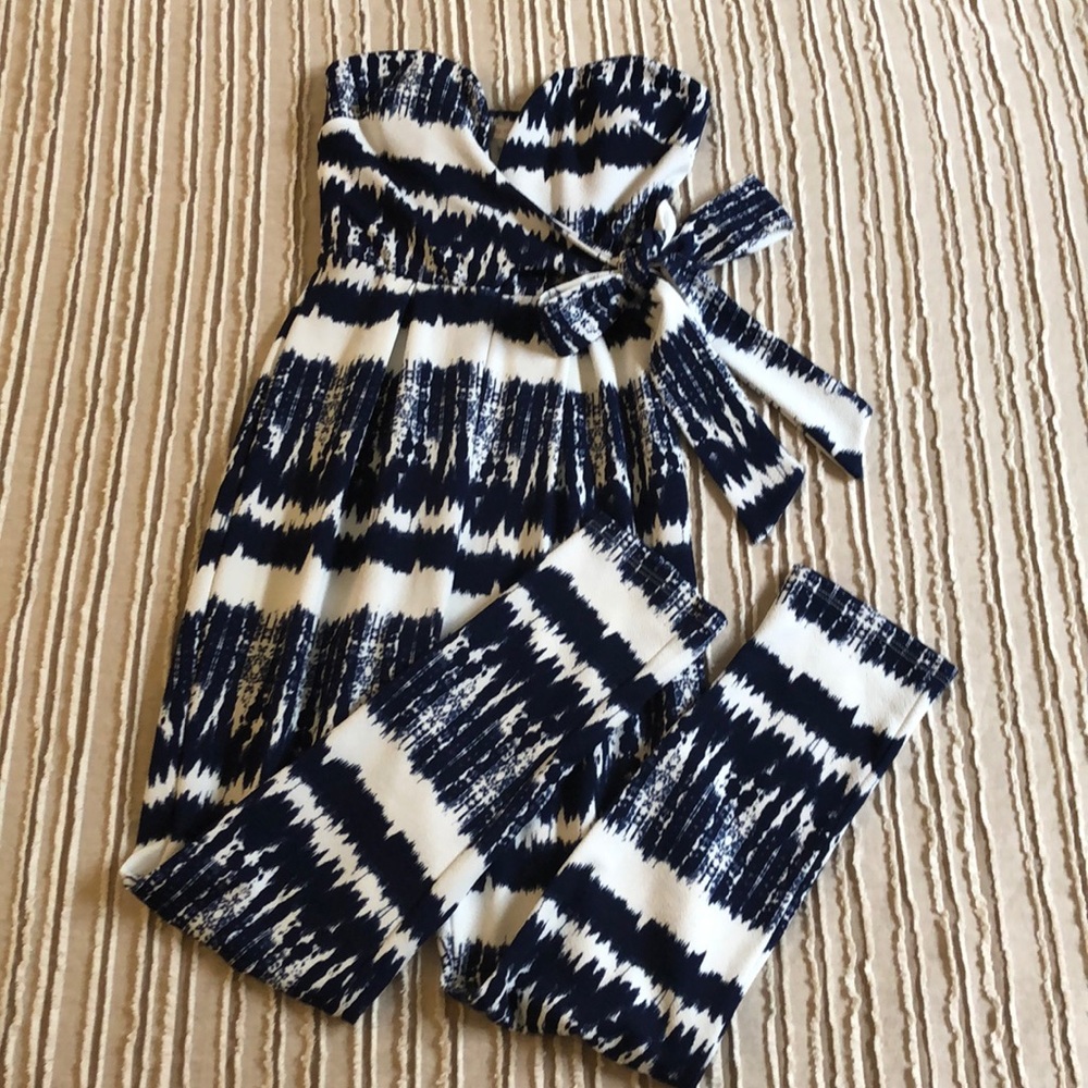 Jumper Tie dye Blue/ White sleeveless size Small